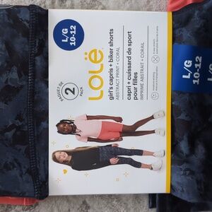 Girls Size 10-12 Lole Capris and biker short combo
